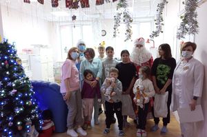 Новогоднее представление в отделении педиатрии