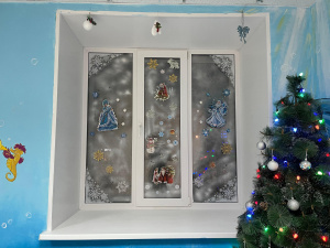 Участие в акции "Новогодние окна"